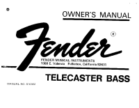 Fender Telecaster-Bass-1972 - Owners Manual